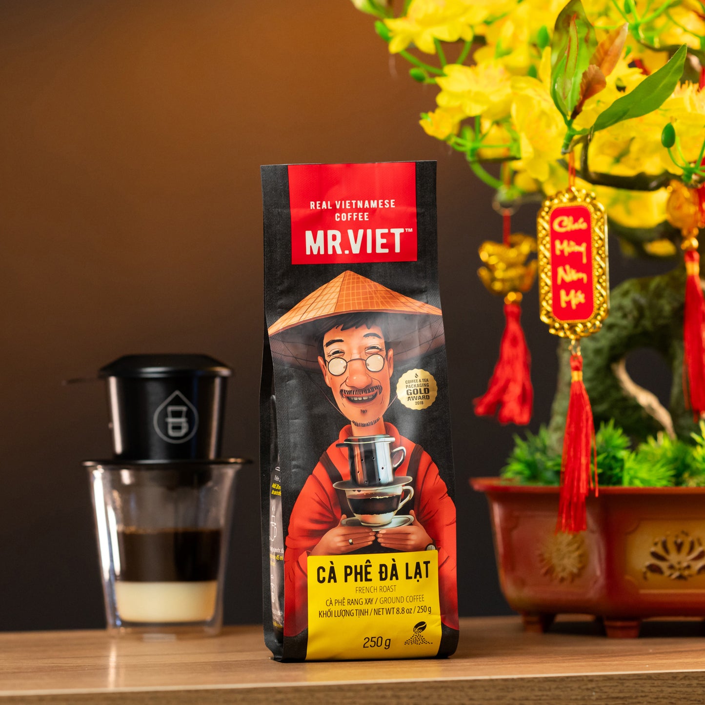 MR.VIET "Cà Phê Đà Lạt" (Ground Coffee) 250g