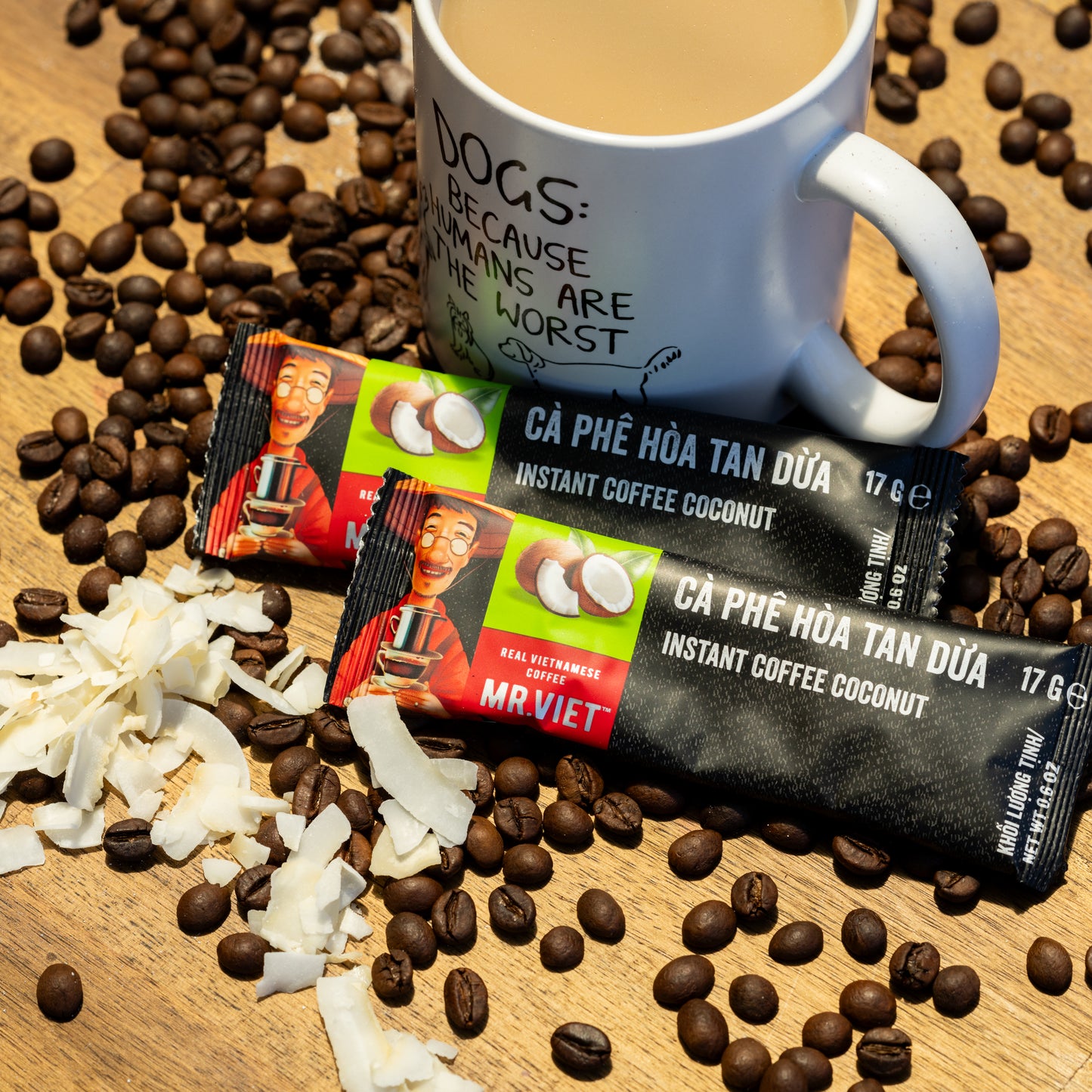 Instant Coconut Coffee Sachets 15 Pack