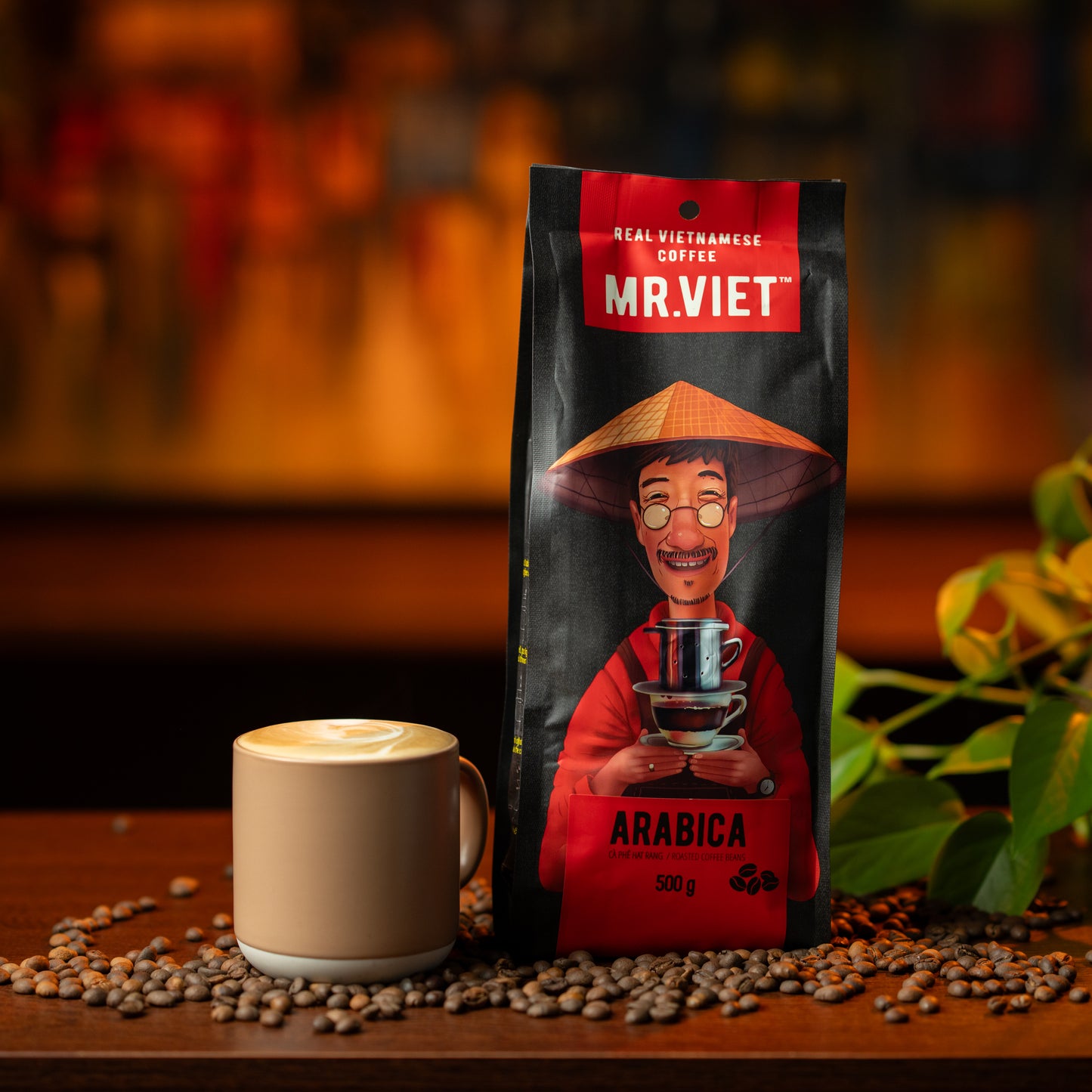 Mr. VIET "Arabica" Whole beans coffee 500g