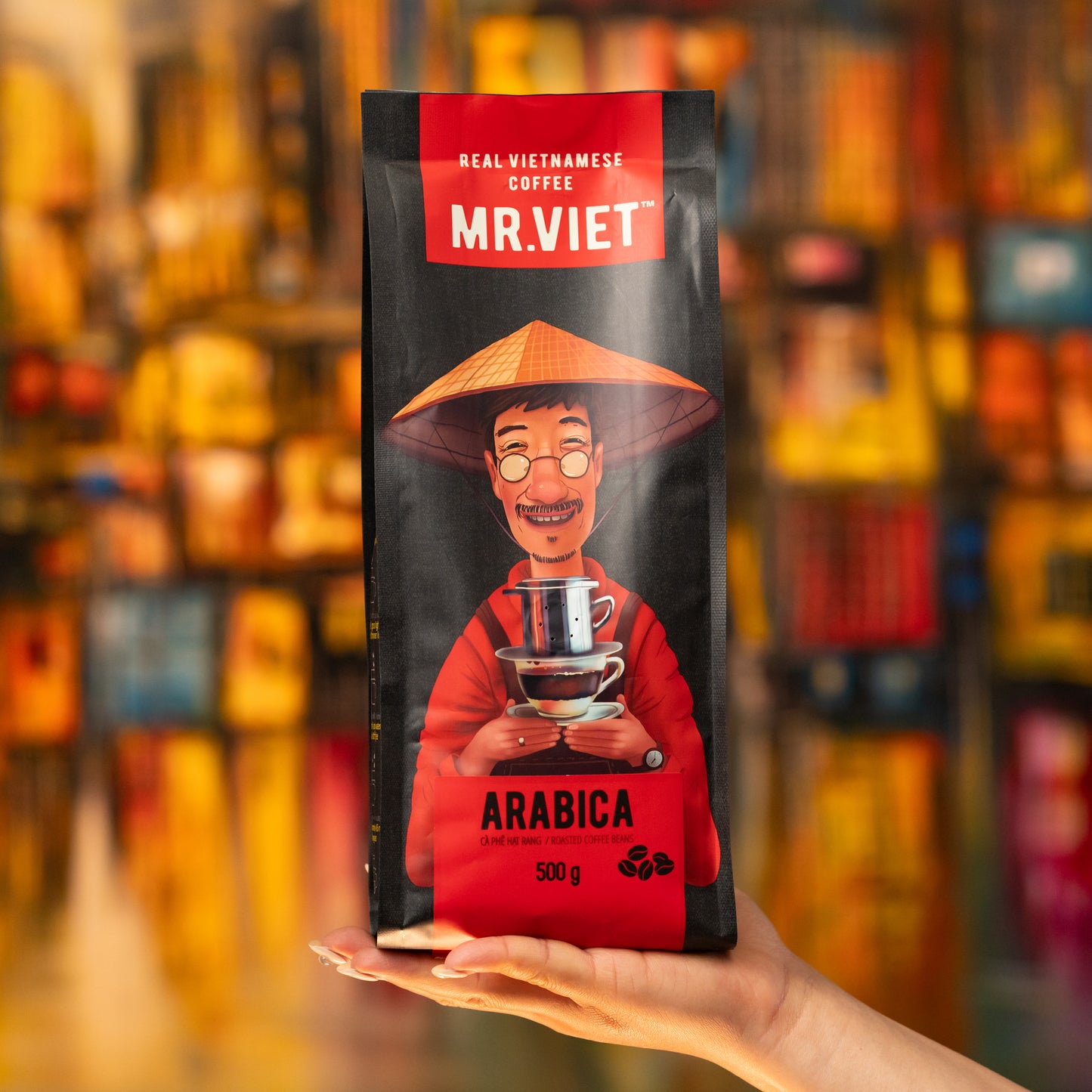 Mr. VIET "Arabica" Whole beans coffee 500g